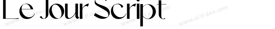 Le Jour Script字体转换